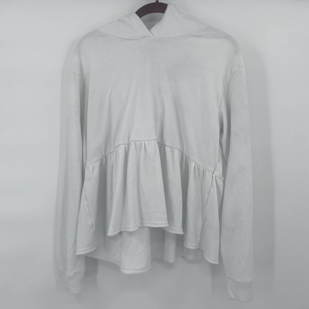 American Eagle Jegging Fit White Pullover Sweatshirt Size Medium